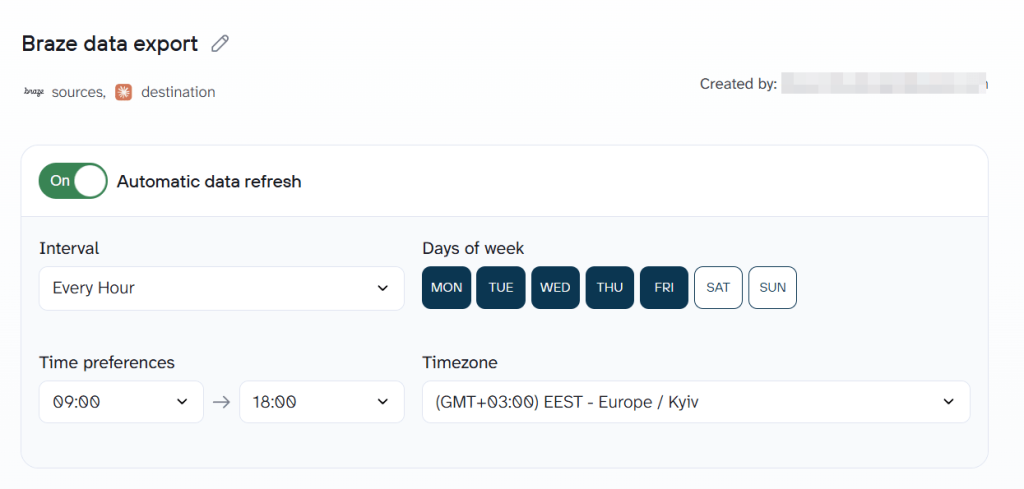 braze data refresh