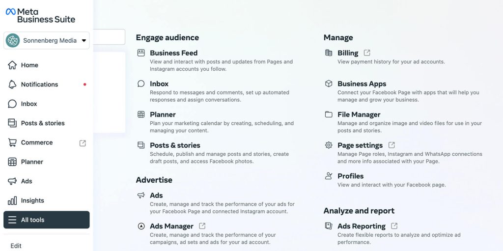 how to meta business suite