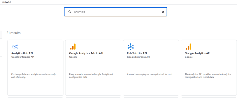 authenticating ga4 api access in google cloud project