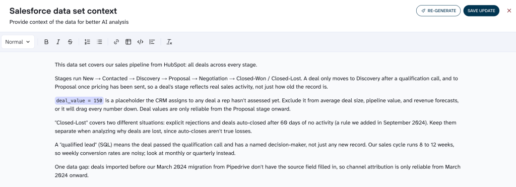 CRM context
