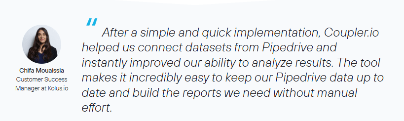 A testimonial from Kulos