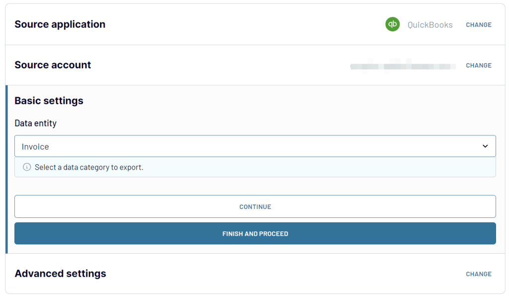 Coupler.io Connecting to QuickBooks data
