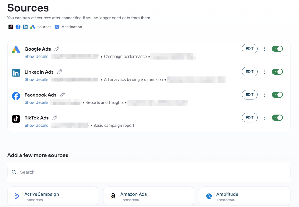 google ads bigquery multiple source coupler