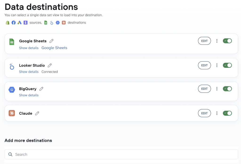 multi location data flow coupler multiple destinations