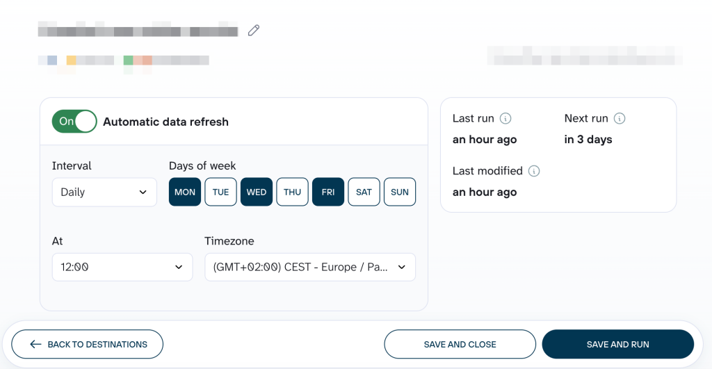 data refresh