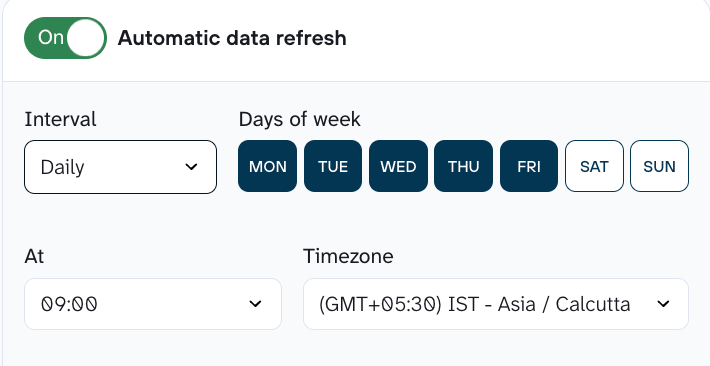 automated data refresh
