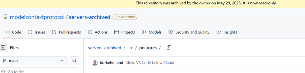 Archived MCP