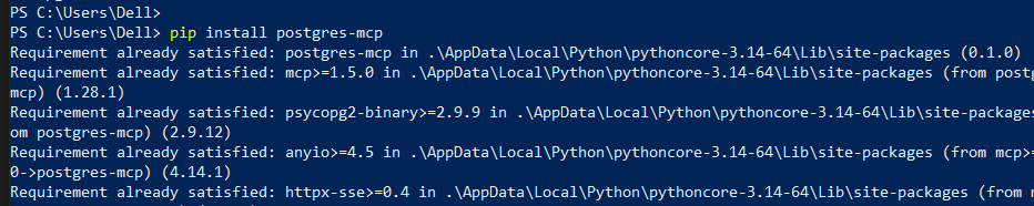 Install Postgres MCP
