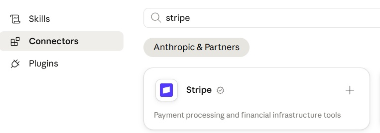Stripe connector