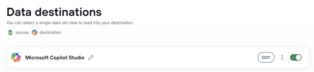 data destination
