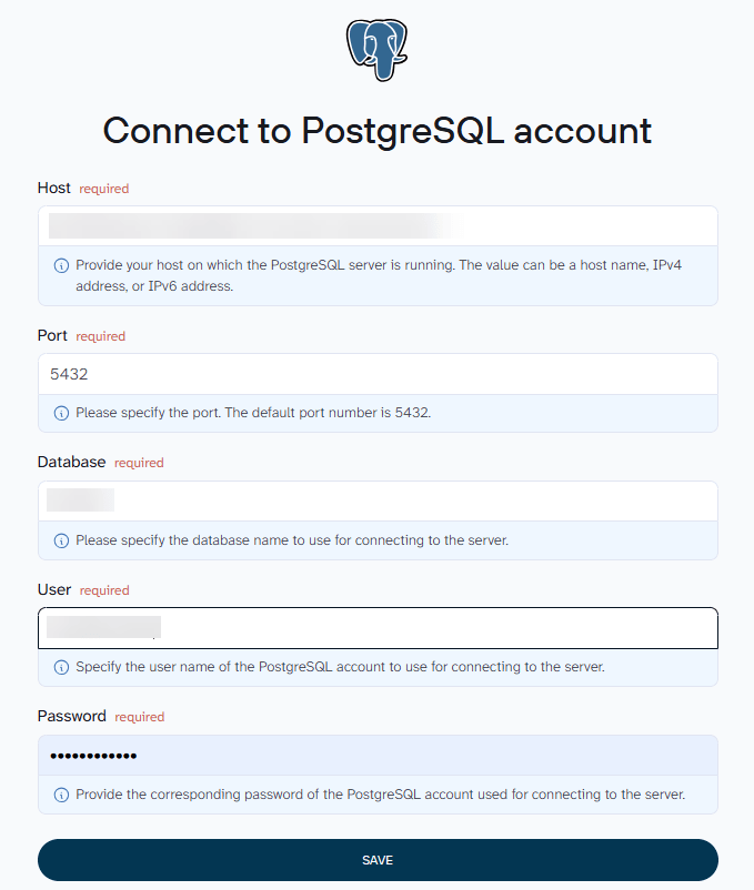 Coupler.io Connecting to PostgreSQL