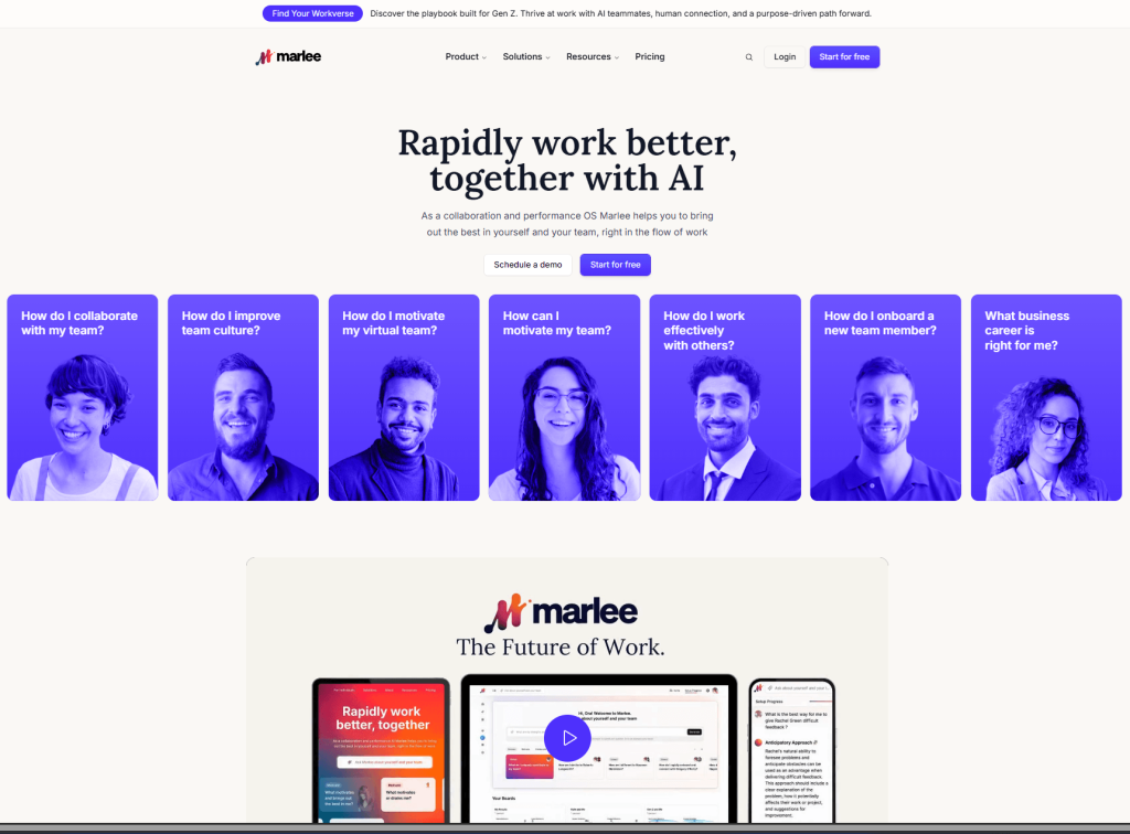 Marlee Homepage 
