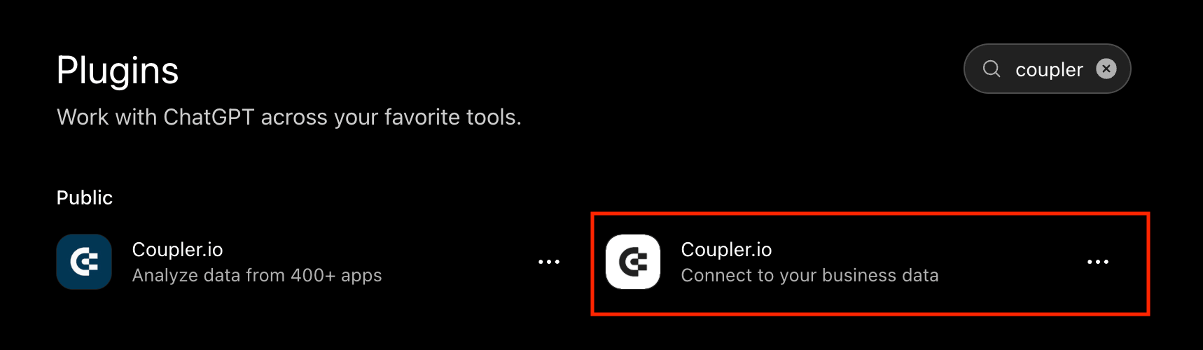 coupler plugin