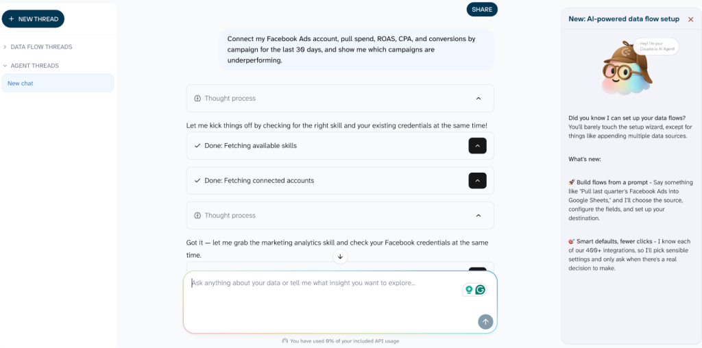 1. AI Agent conversation
