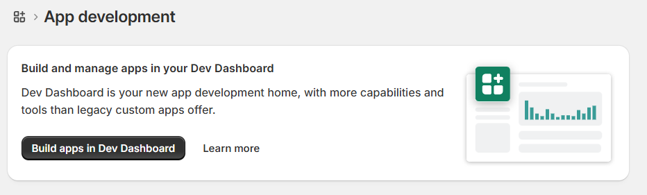 Building dev in dashboard
