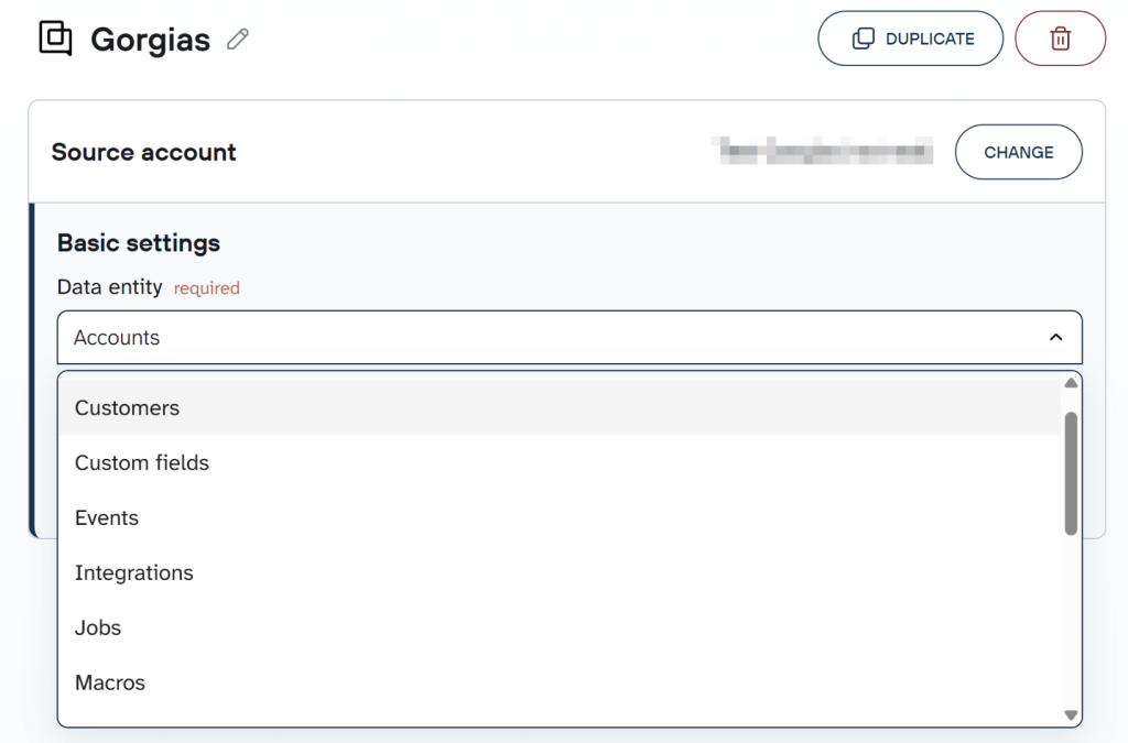 Setting up Gorgias as the data source in Coupler.io