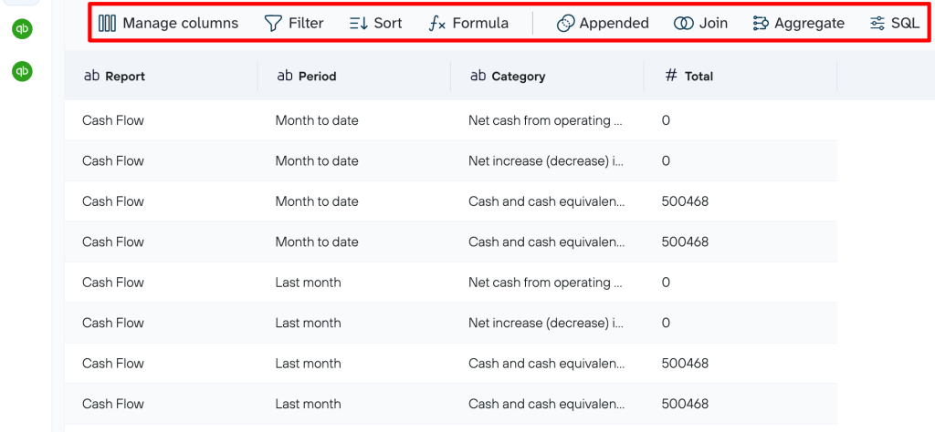 Data transformations you can apply to QuickBooks data using Coupler.io