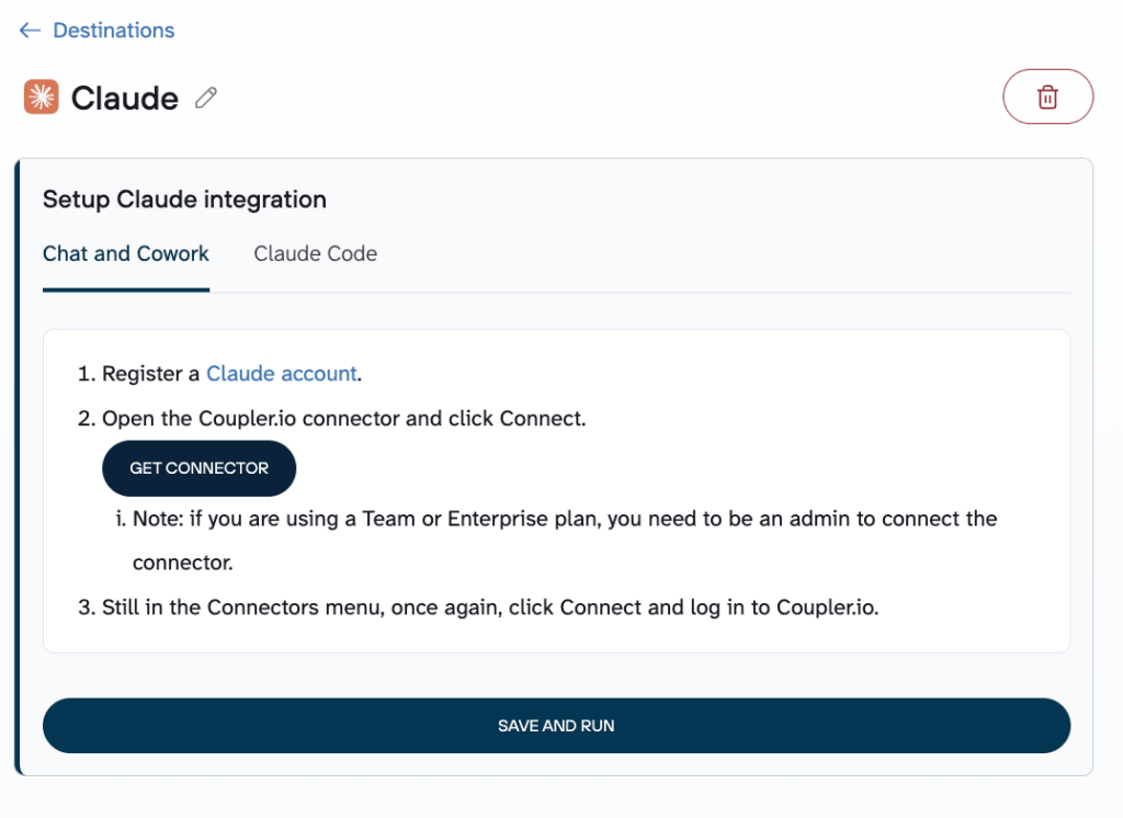 setup claude integration