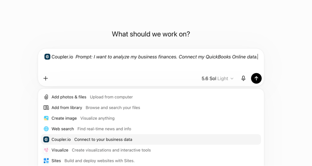 chatgpt analyze business finance data via coupler plugin