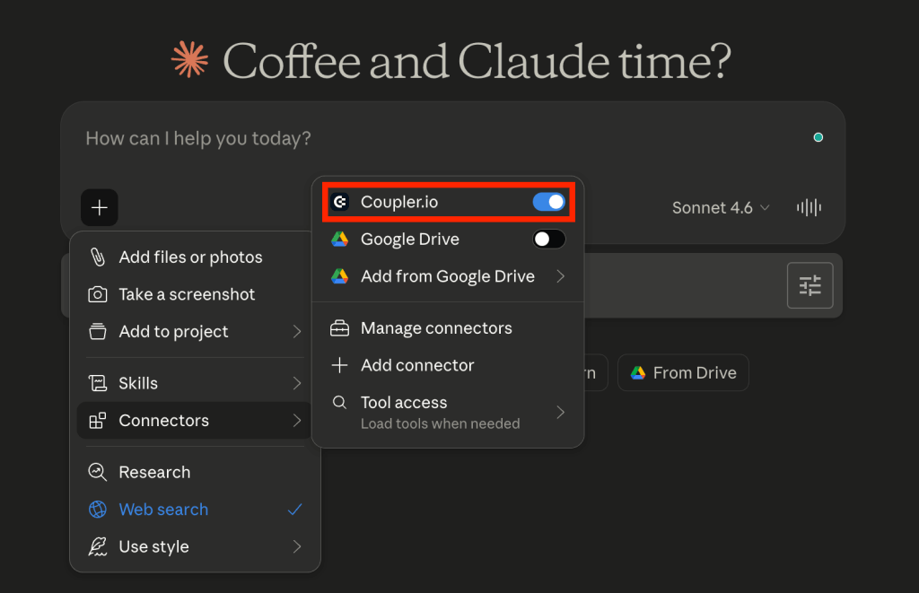 using coupler in claude chat