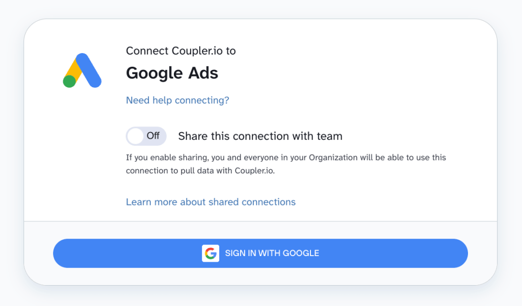 authorize google ads account