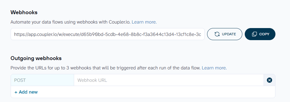 coupler io webhooks