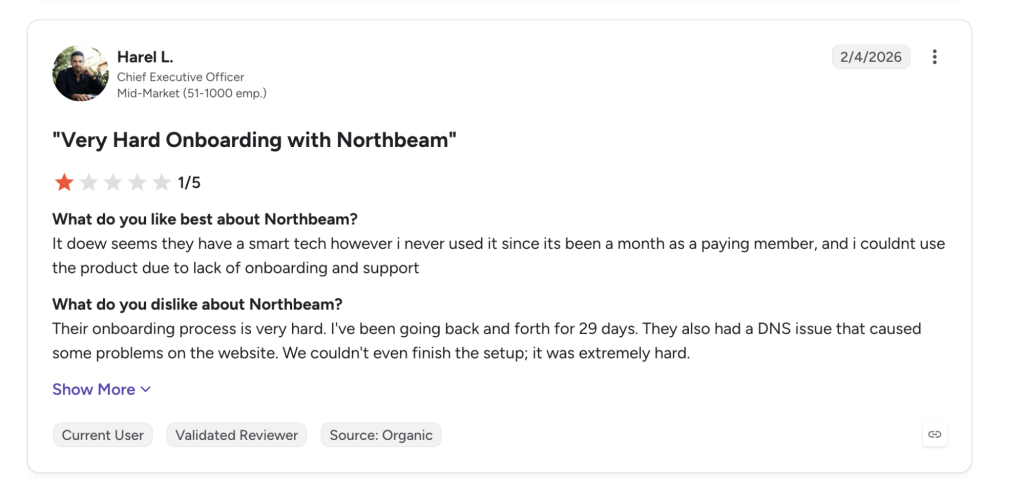 northbeam g2 review ecommerce analytics