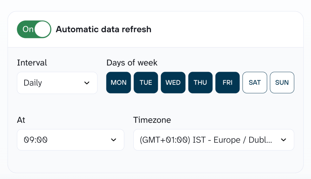 schedule data refresh for agency (1)