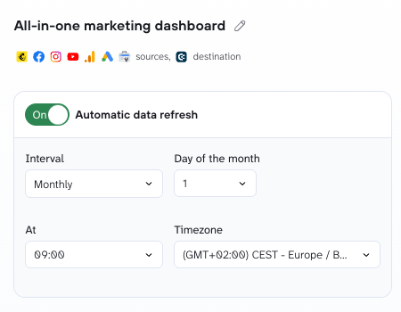 schedule refresh client reports