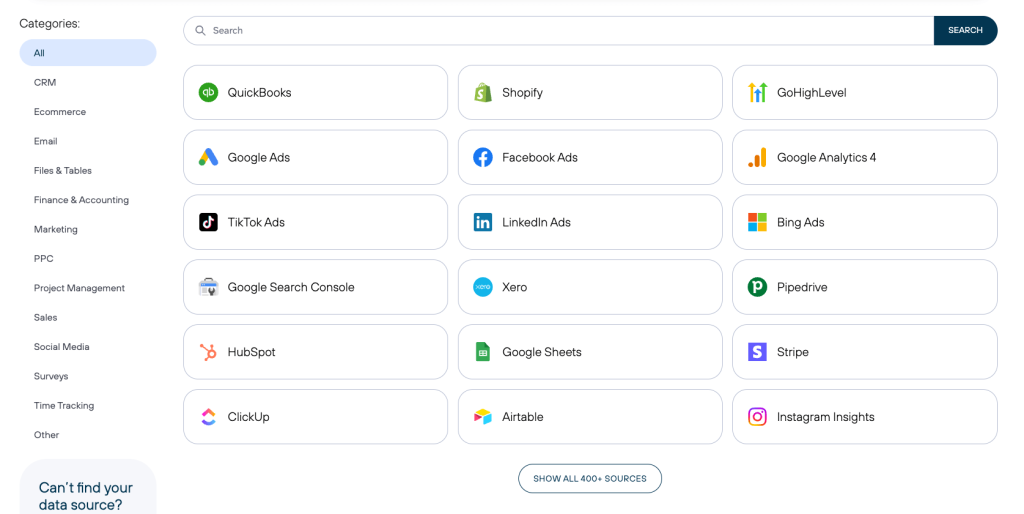 data sources coupler adverity