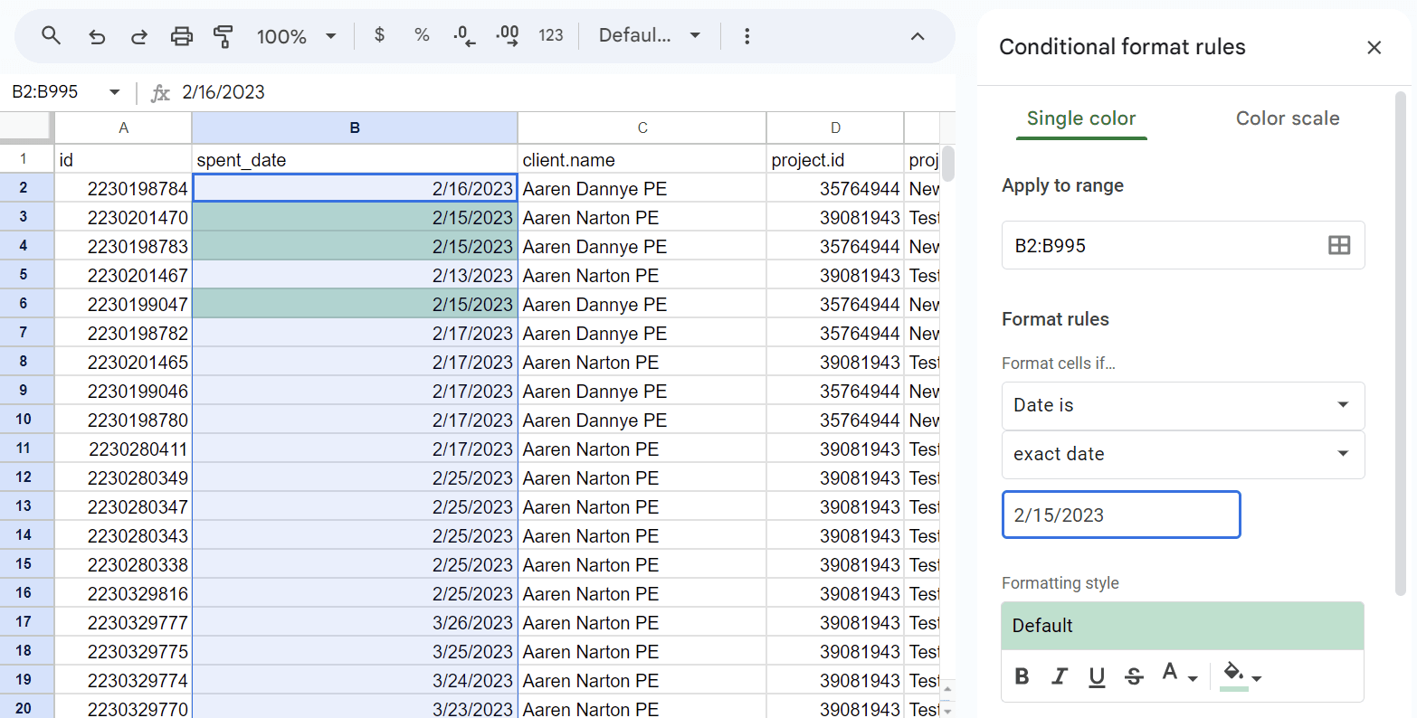 TODAY: Google Sheets Function - How to get the Current Date