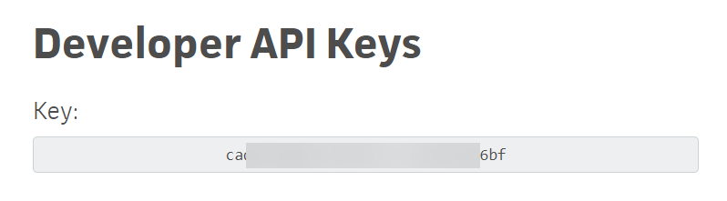 Trello API key