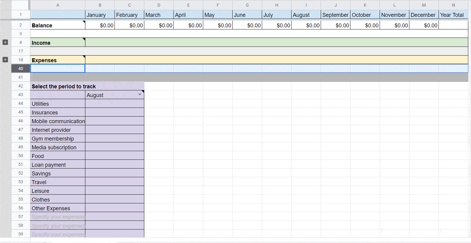 Personal Expense Tracker Google Sheets in 2023 Coupler.io Blog
