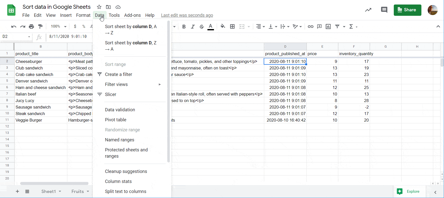 How to Sort Data in Google Sheets Explained | Coupler.io Blog