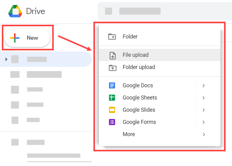 Uploading a file to Google Drive