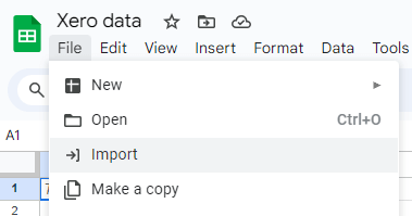 importar a gsheets