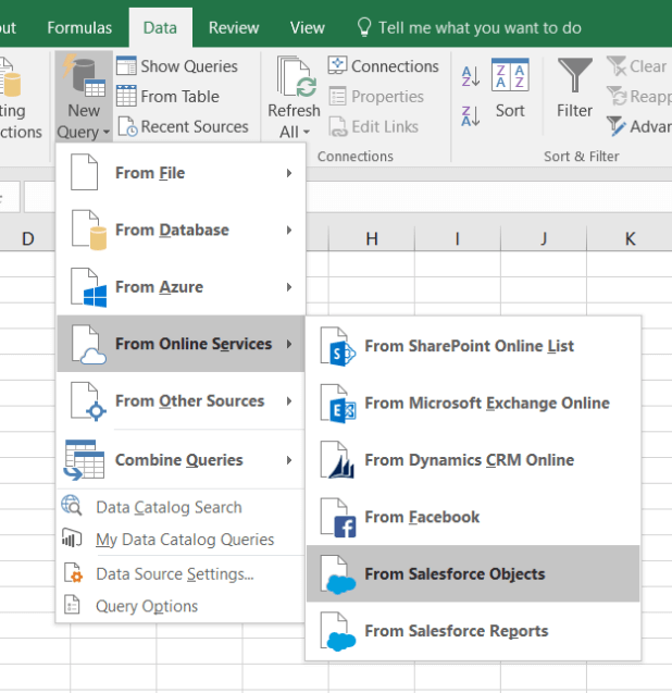 From Salesforce Objects to Excel
