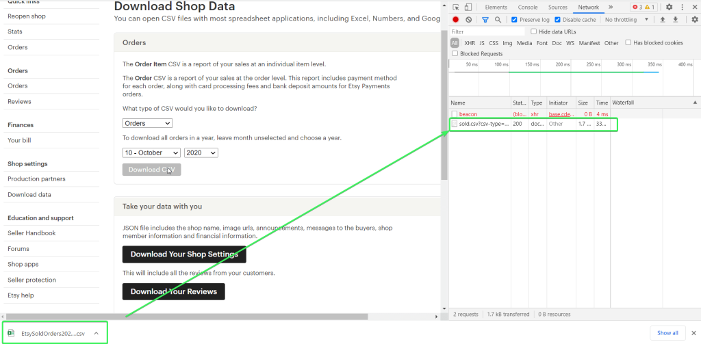 How to Export Data from Etsy to CSV Coupler.io Blog