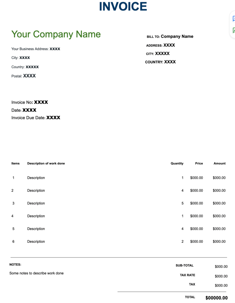 Invoice Template Google Docs Ready-to-Use in 2026 | Coupler.io Blog