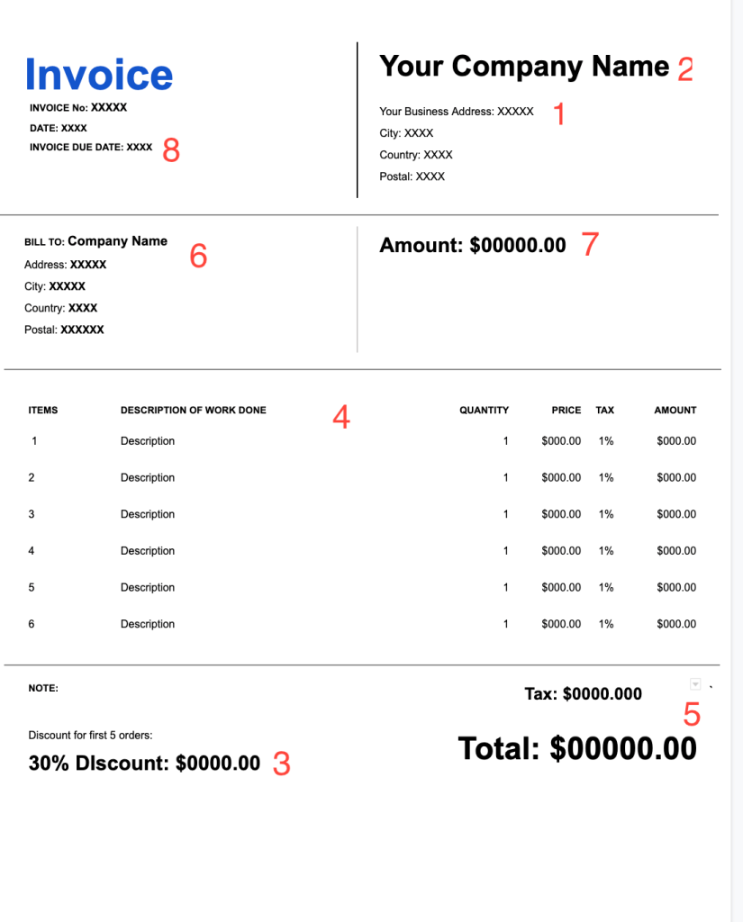 Invoice Template Google Docs ReadytoUse in 2023 Coupler.io Blog