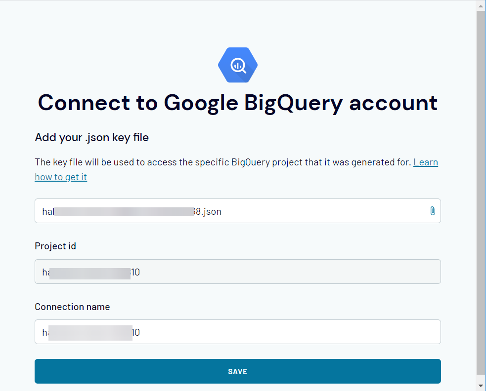 Connect BigQuery to Google Sheets
