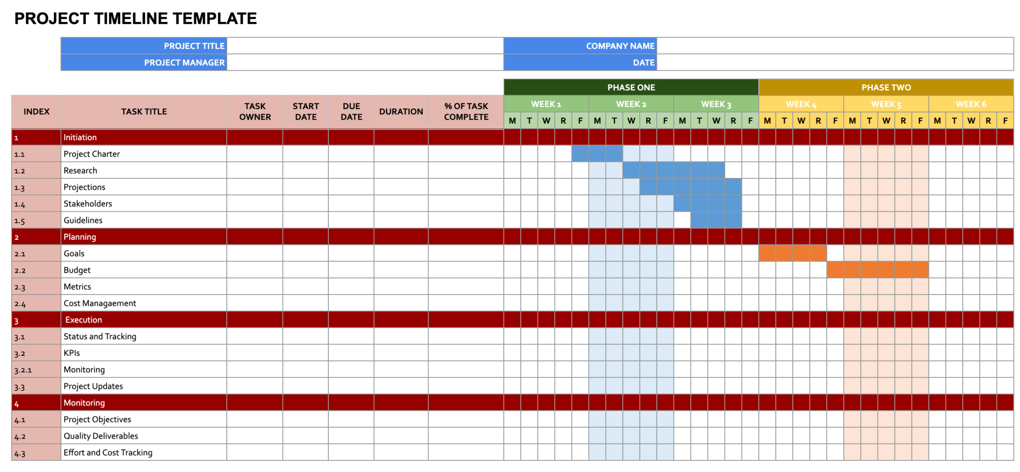 Google Sheets Schedule Template Tutorial 2024 | Coupler.io Blog