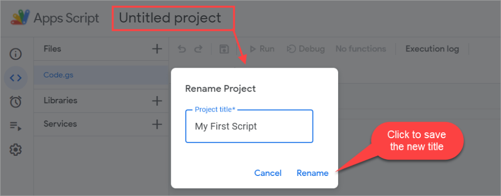 Google Slides - How to untitled task name