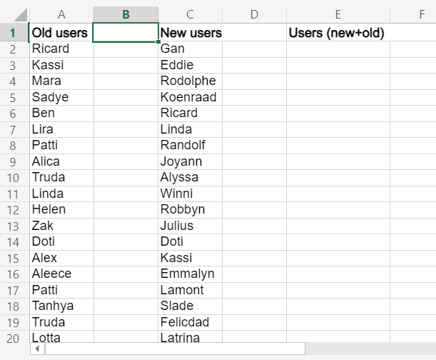 How to VLOOKUP two columns in Excel