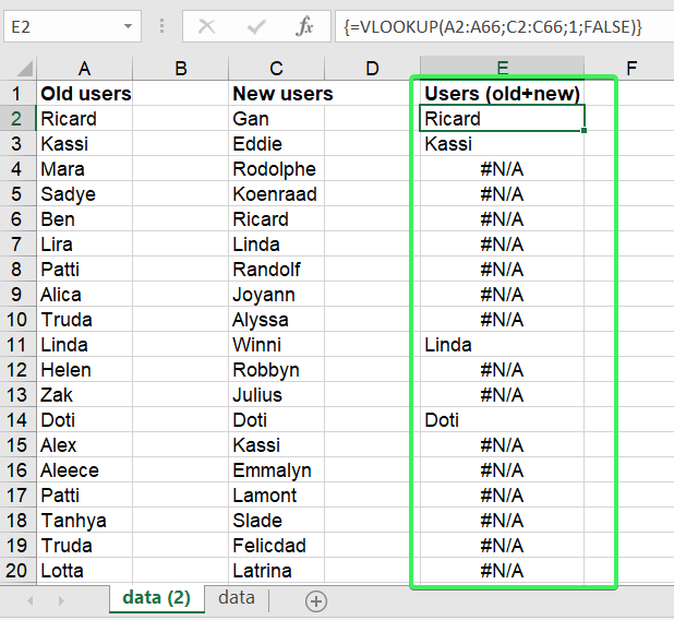 vlookup on excel for mac