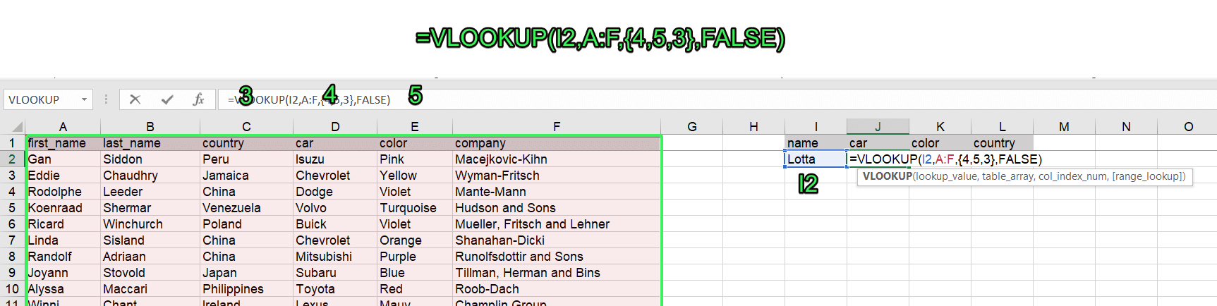 using vlookup excel for mac