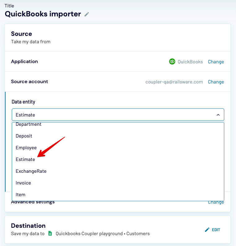 19 - quickbooks export estimates