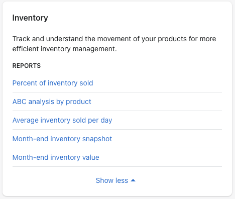 24 - shopify inventory reports