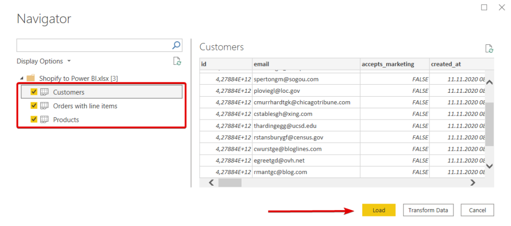 14 - power bi import Shopify data