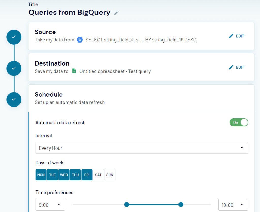 17 export from bigquery
